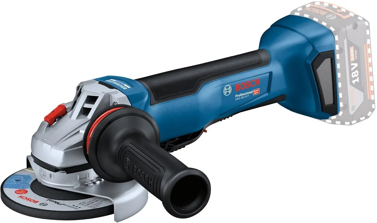 Аккумуляторная угловая шлифовальная машина Bosch GWS 18V-10 P Professional 06019J4100
