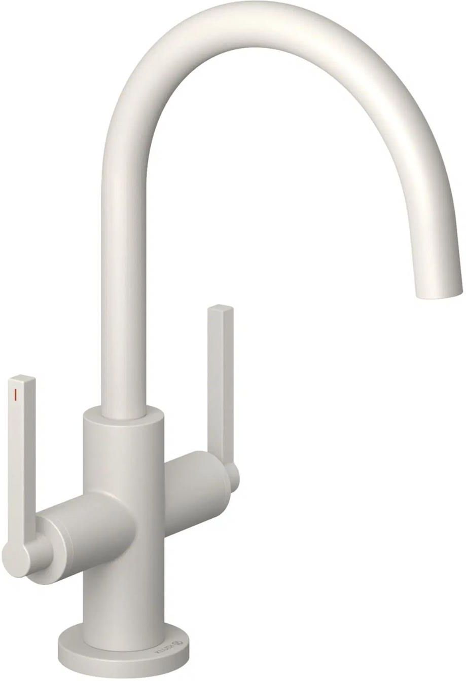 Смеситель для раковины Kludi Nova Fonte Puristic 20118O215, матовый серо-бежевый