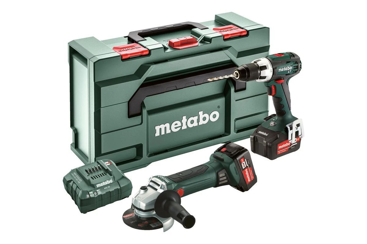 Набор аккумуляторных инструментов Metabo Combo Set 2.4.3 18V 685204500 в кейсе metaBOX 165 L с аккумуляторами 18 V 4.0 Ah и 2.0 Ah и ЗУ ASC 55