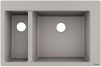 Кухонная раковина Hansgrohe 180x450 серый бетон 43315380
