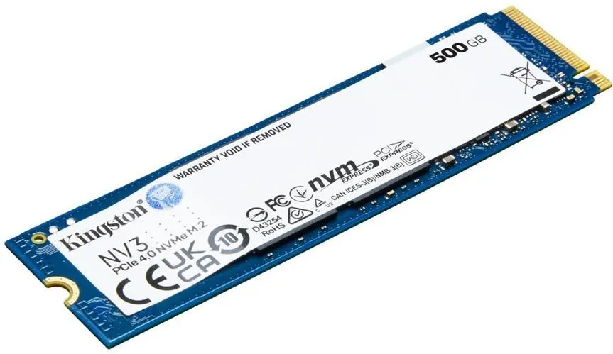 Твердотельный накопитель Kingston NV3 M.2 Pcie 4.0 NVMe 500GB SNV3S500G