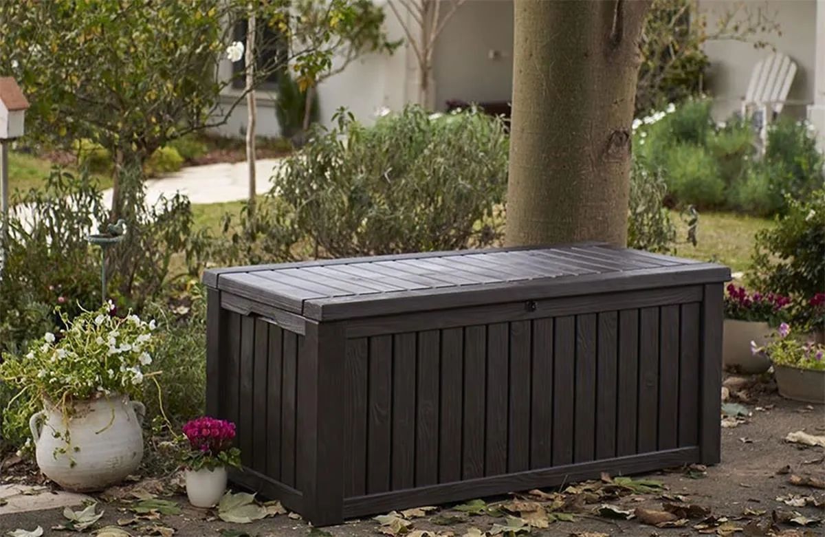 Садовый ящик Keter Rockwood Box 570L, коричневый