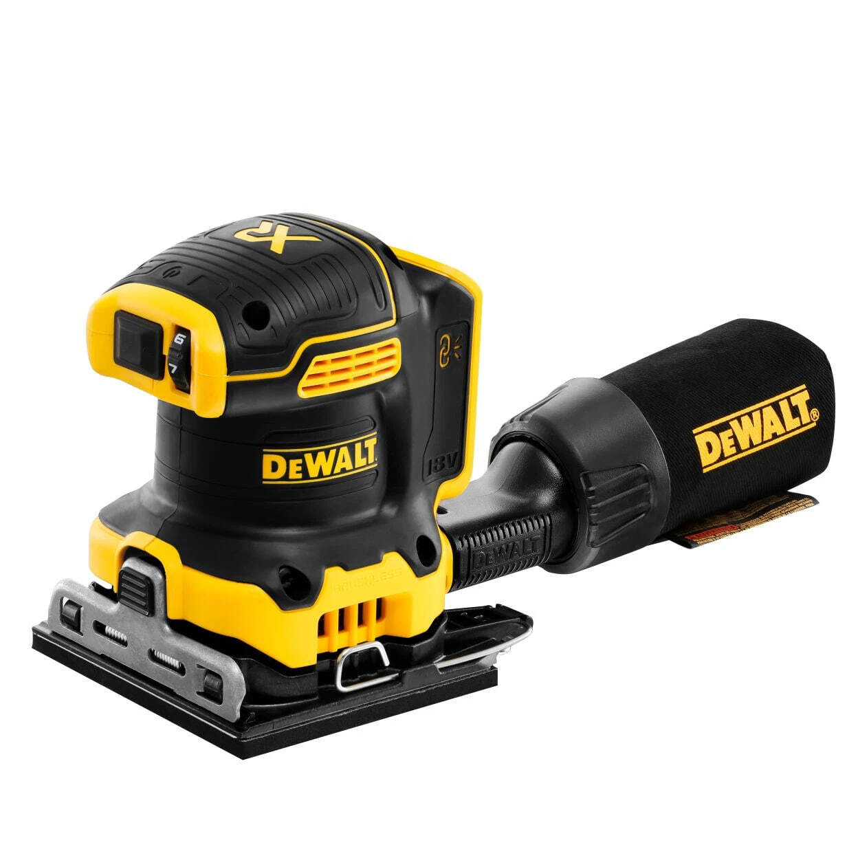 Аккумуляторная плоскошлифовальная машина DeWalt (DCW200N), без АКБ и ЗУ