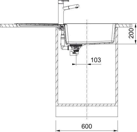 Кухонная раковина Franke Centro CNG 611-100 XL 114.0687.332, матовый черный