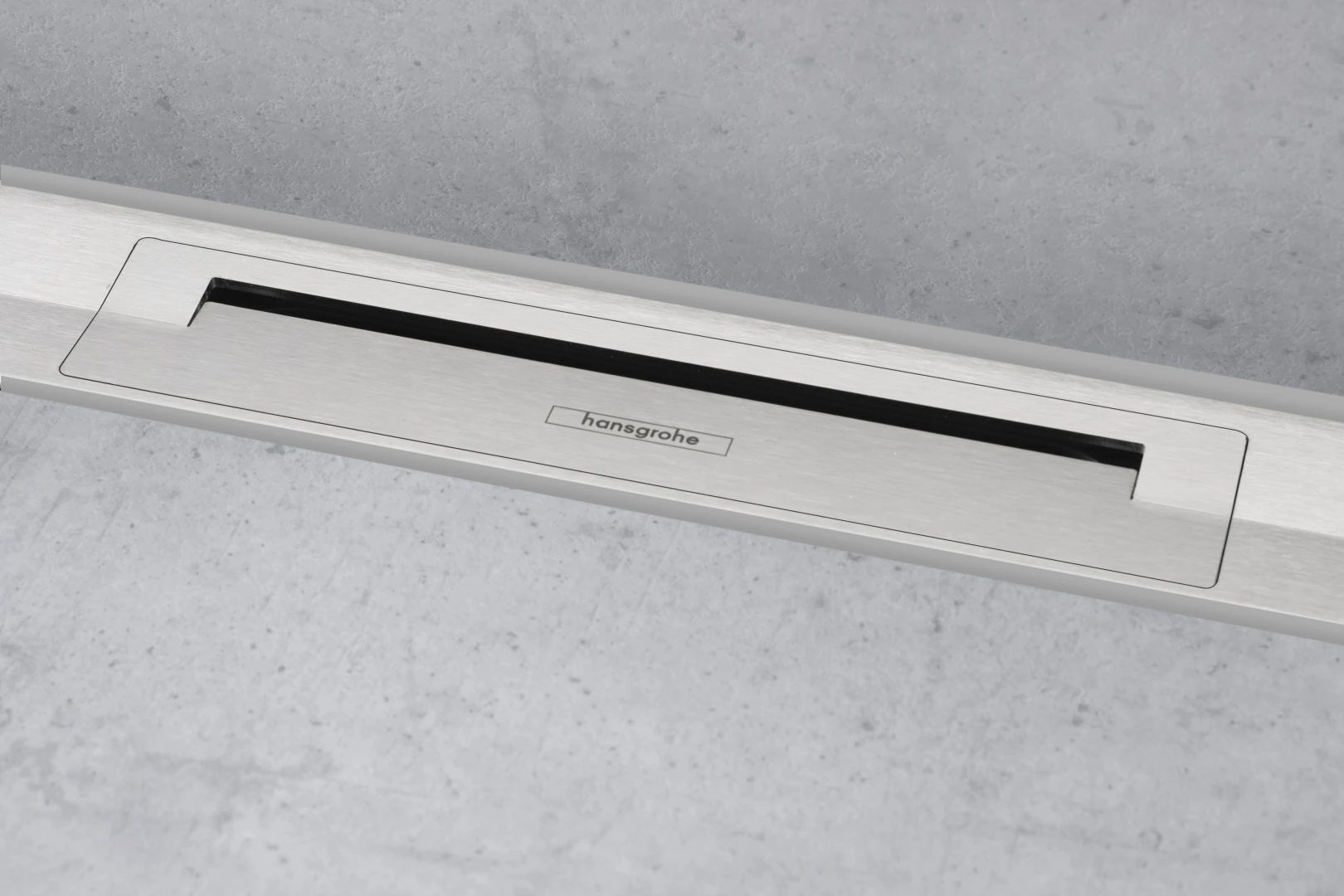Внешний сливной элемент 80 см для настенного монтажа Hansgrohe RainDrain Flex 56051800 матовая нержавеющая сталь