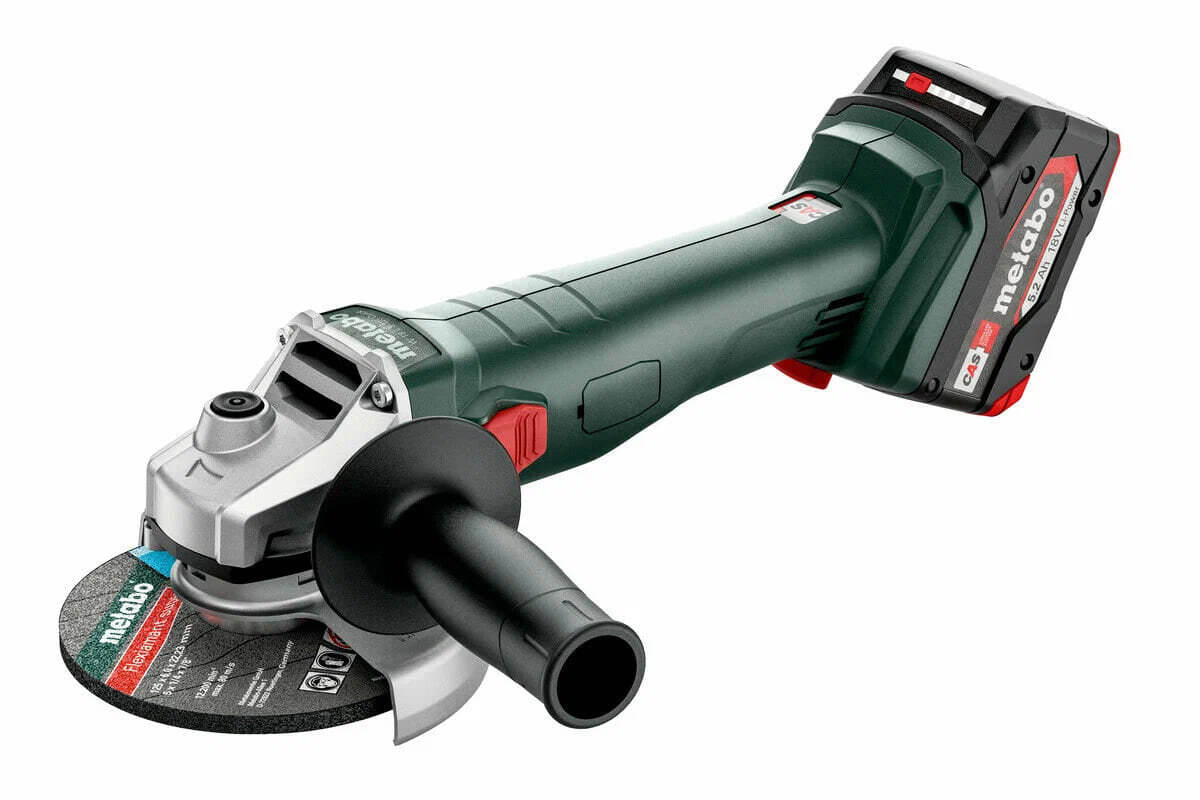 Аккумуляторная угловая шлифмашина Metabo W 18 L 9-125 Quick 602249650 с аккумулятором 5.2 Ah и ЗУ