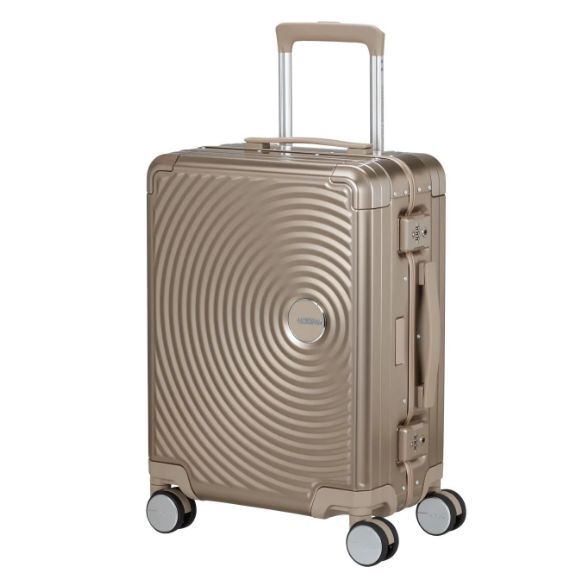 American Tourister Soundbox Alu Чемодан 55 см, бронзовый