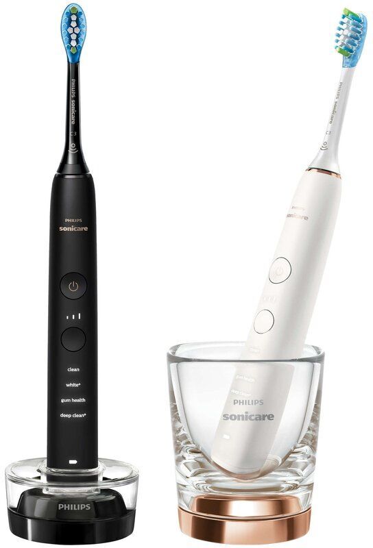 Звуковая зубная щетка Philips DiamondClean 9000 HX9914/61, черный/розовое золото