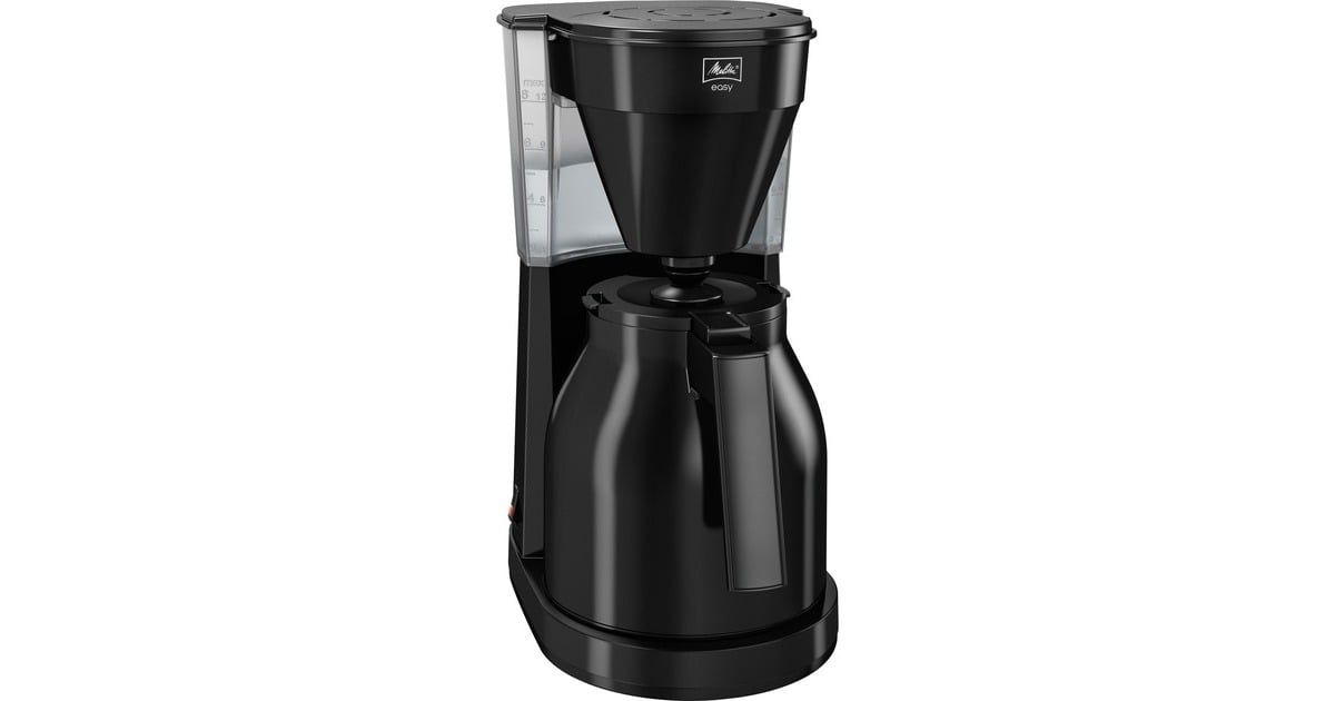 Капельная кофеварка Melitta Easy Top Therm 1010-08, чёрно-серебристый