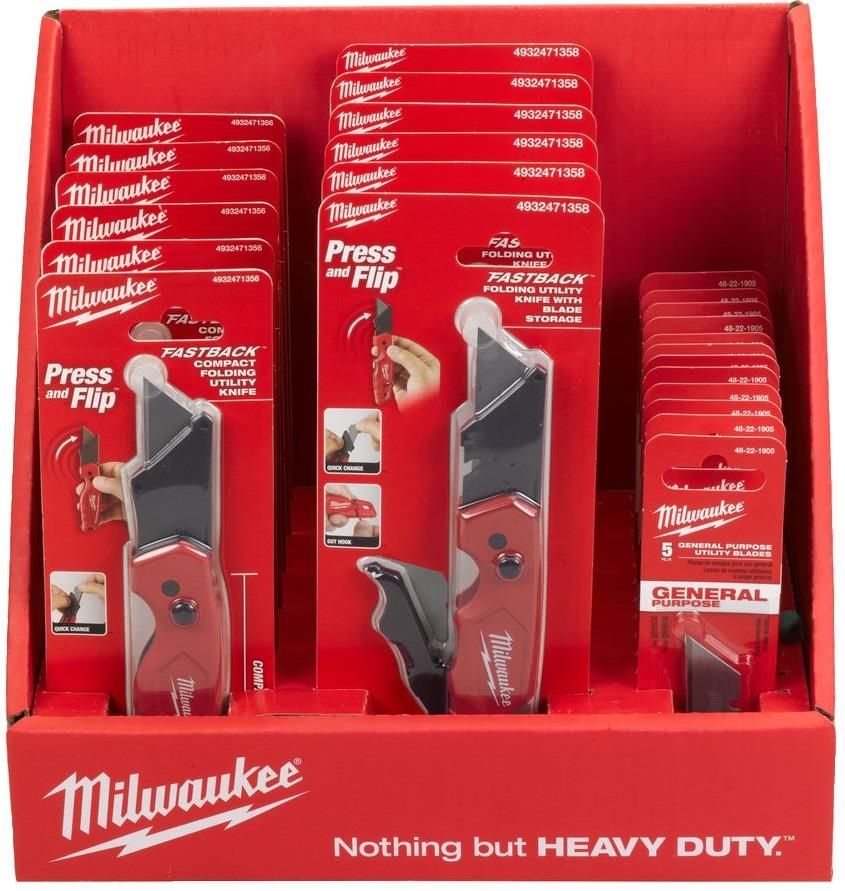 Набор складных ножей со сменными лезвиями Milwaukee Fastback 6 шт 4932478795
