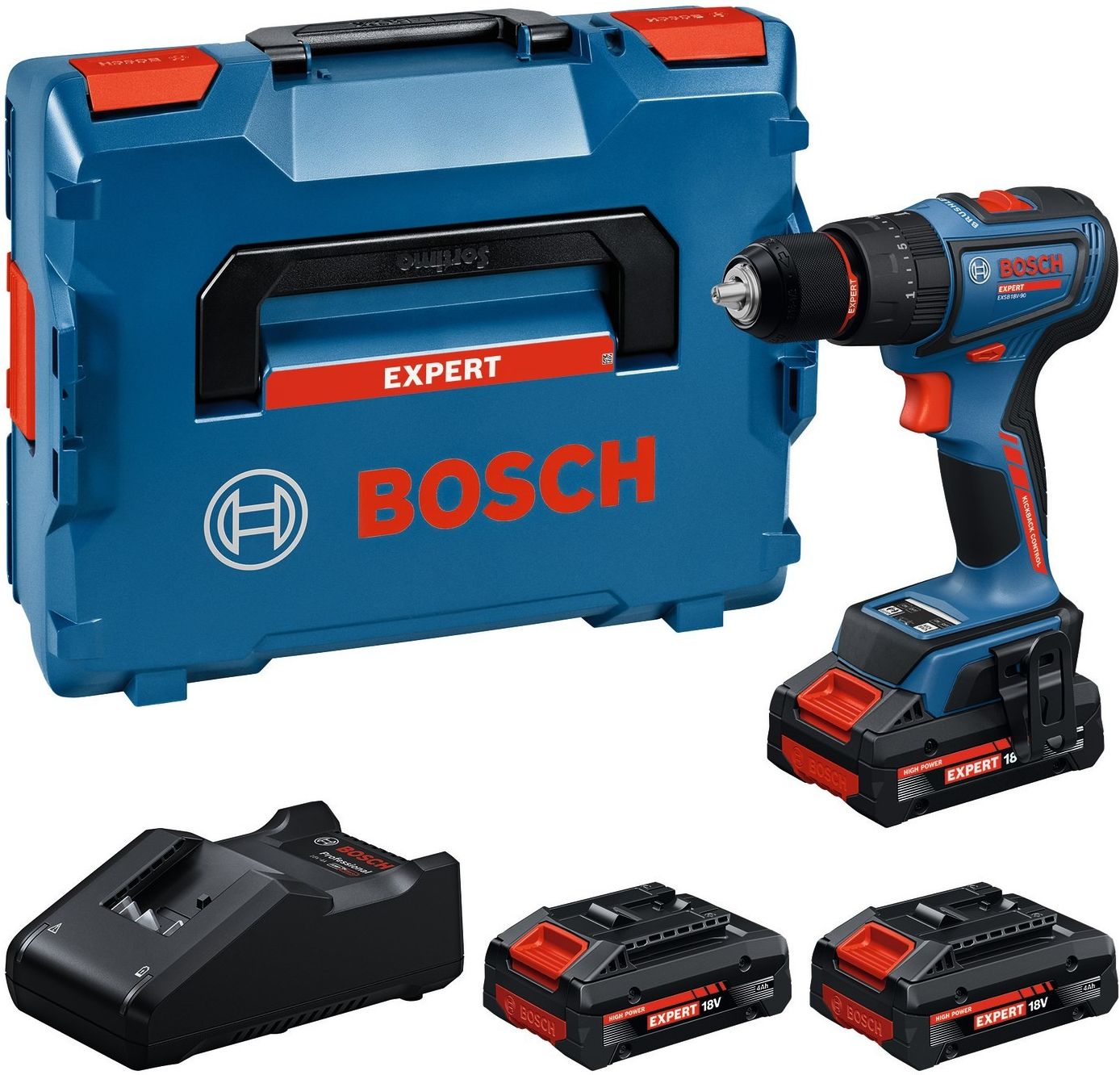 Аккумуляторная ударная дрель-шуруповерт Bosch EXPERT EXSB18V-90 06019R3102