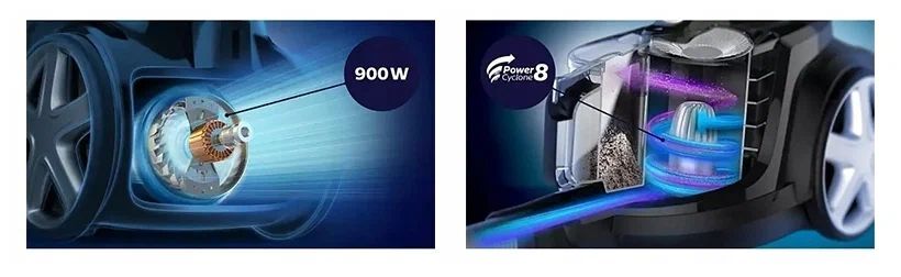 Пылесос Philips FC9729, красный/черный