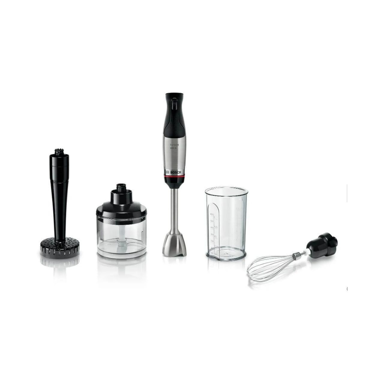 Ручной блендер Bosch ErgoMaster Series 6 MSM6M623 100 Вт, нержавеющая сталь, черный