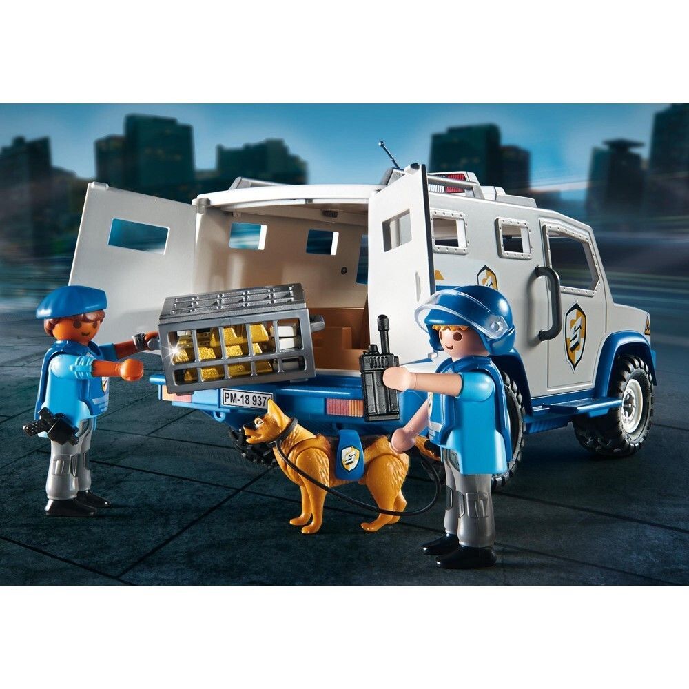 Игровой набор Playmobil 9371 City Action Полицейская машина для перевоза денег