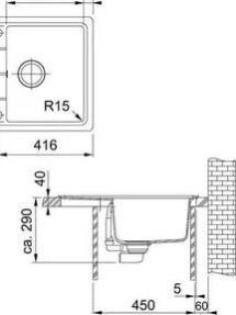 Кухонная раковина Franke Basis BFG 611-97 114.0367.637, оникс