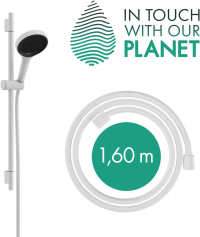 Душевой гарнитур Hansgrohe Rainfinity 130 3jet EcoSmart белый матовый 28746700