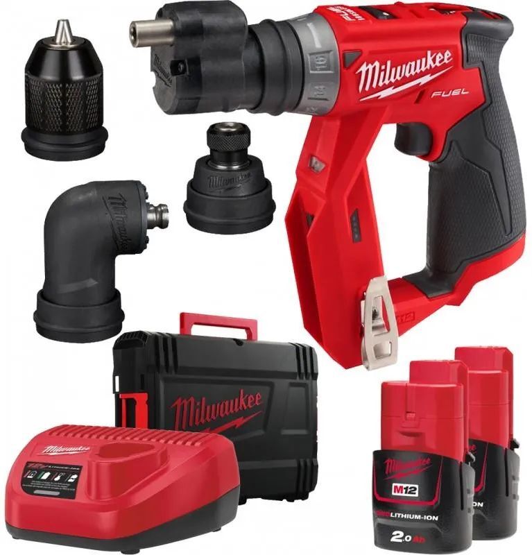 Инсталляционный дрель-шуруповёрт Milwaukee M12 FDDXKIT-202X 2 2.0 Ah + ЗУ 4933464979