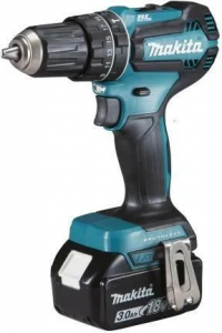 Аккумуляторная ударная дрель-шуруповёрт Makita DHP485RF3J 18 В, 3×3,0 А·ч АКБ, ЗУ, кейс Makpac