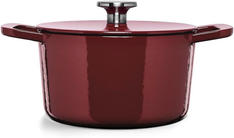 Кастрюля чугунная эмалированная с крышкой газовая индукционная FISSLER Moments 4,5 л