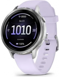 Смарт-часы Garmin Venu 4 41 mm Silver серебро с силиконовым ремешком