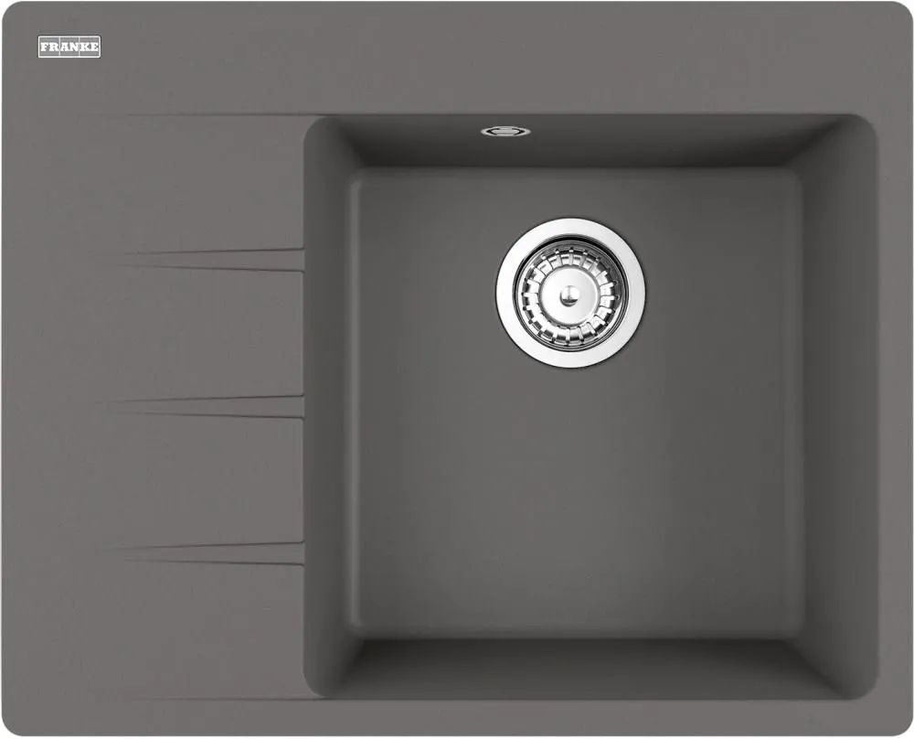 Кухонная раковина Franke Centro CNG 611-62 TL 114.0633.127, слив с левой стороны, Каменный серый