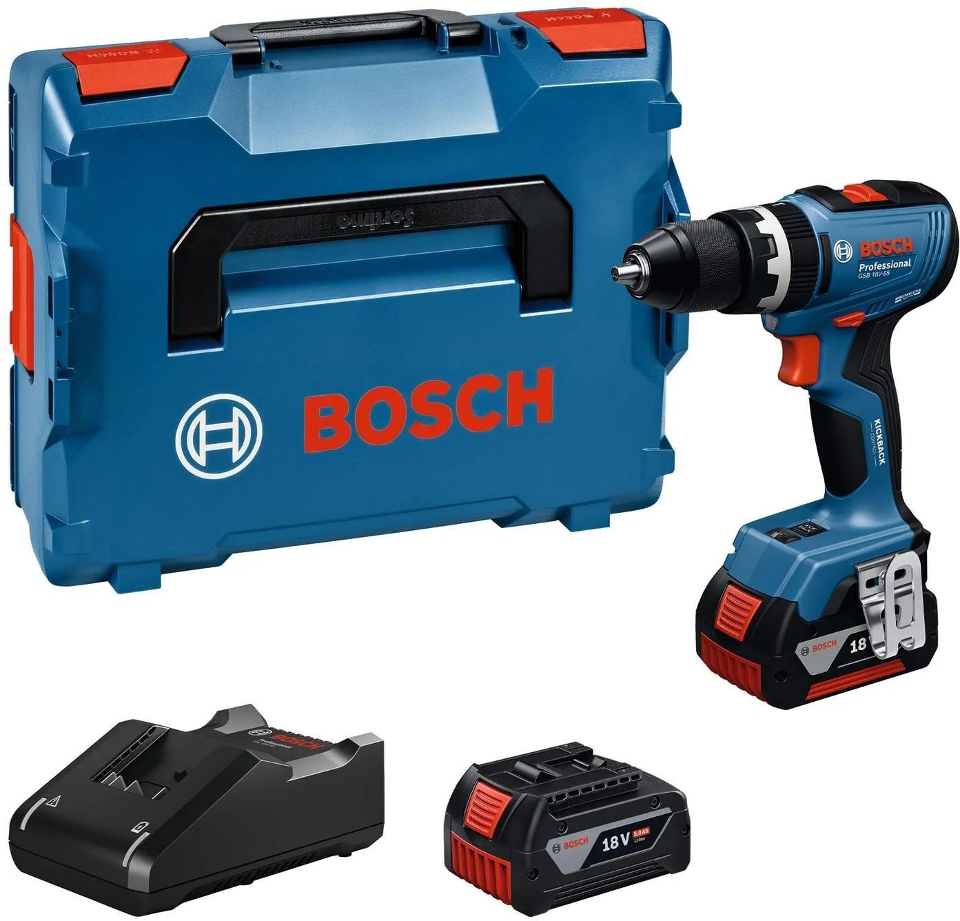Аккумуляторный ударный шуруповерт Bosch GSB 18V-65 Professional (06019N3303)