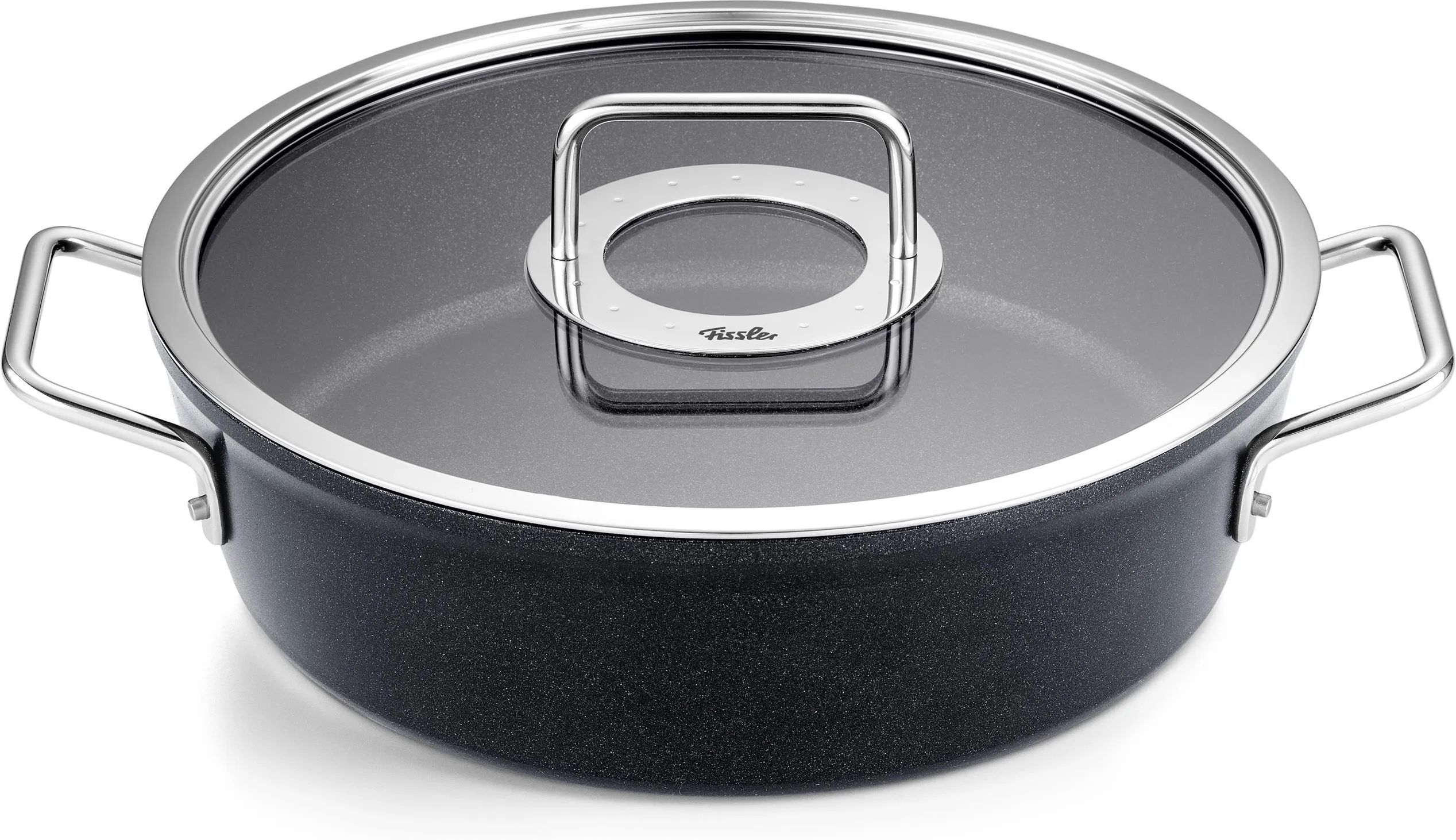 Алюминиевая низкая кастрюля с крышкой Fissler Adamant 24 Cm (156125240000)