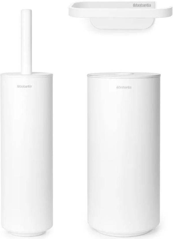 Набор аксессуаров для туалета Brabantia MindSet 303920, 3 предмета, белый