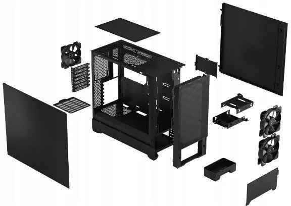 Компьютерный корпус Fractal Design Pop Air Черный Solid (FD-CPOA1-A01)