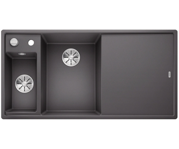Кухонная мойка Blanco Axia III 6 S-F Silgranit 524670, левая, серый камень