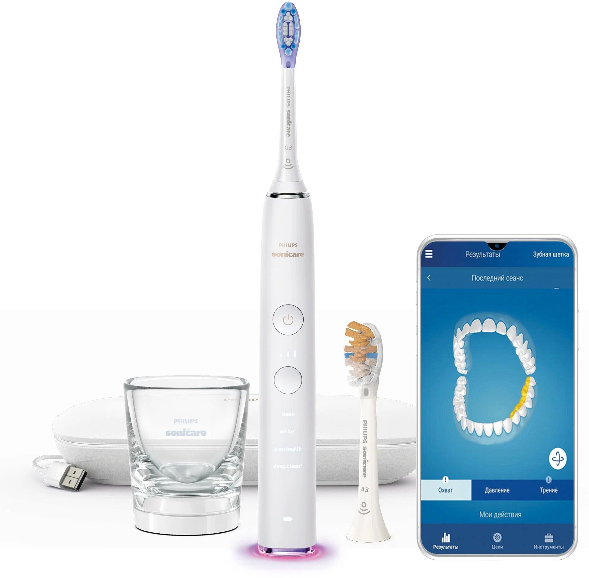 Звуковая зубная щетка Philips HX9917/88, белый