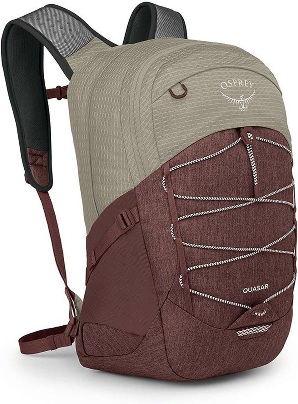 Рюкзак Osprey Городской Quasar 26 Sawdust Tan Raisin Red