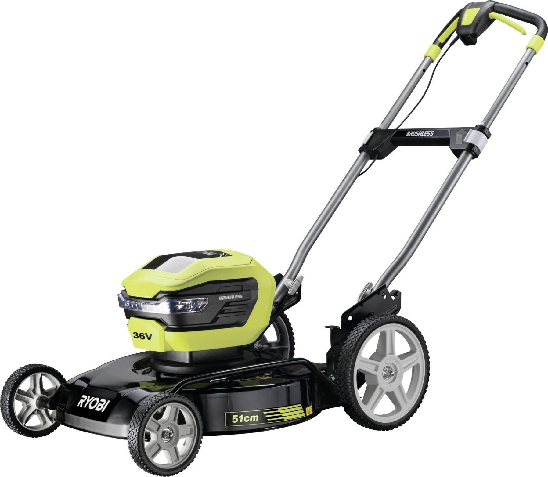 Аккумуляторная газонокосилка RYOBI RY36LMMX51A-140 с АКБ и ЗУ