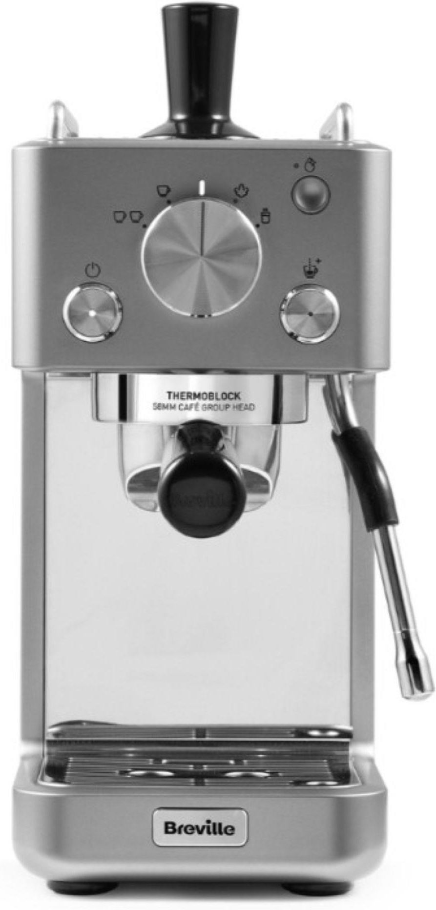 Рожковая кофеварка Breville Barista Slimline VCF185X, серебристая