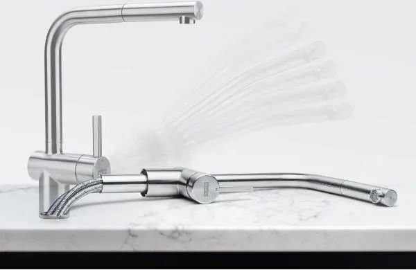 Кухонный кран Franke Atlas Neo pull-out window 115.0521.439, нержавеющая сталь
