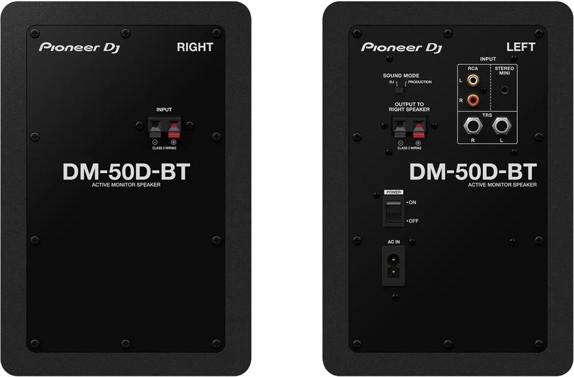 Активные мониторы Pioneer DJ DM-50D-BT, чёрные, пара