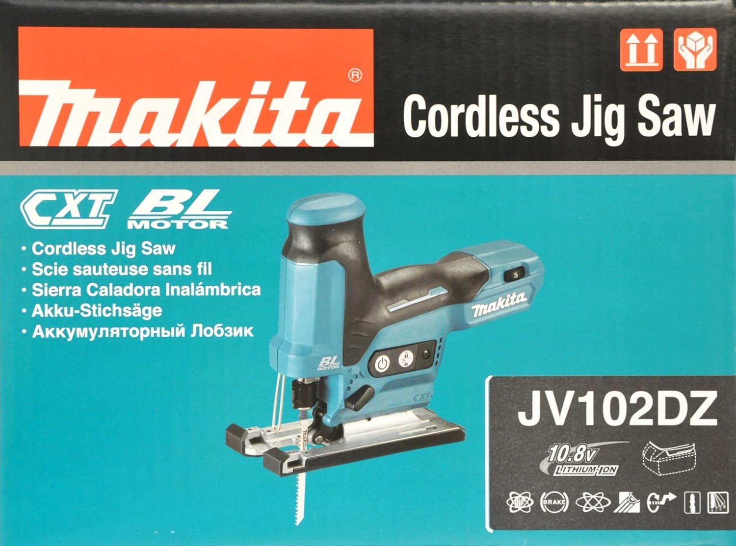Пила лобзиковая Makita JV102DZ 12V CXT без АКБ и ЗУ
