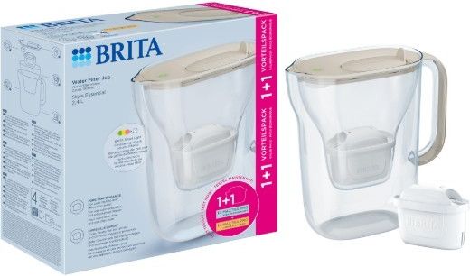 Фильтр-кувшин BRITA Style Essential 2,4 л, светло-серый (2 картриджа MAXTRA)