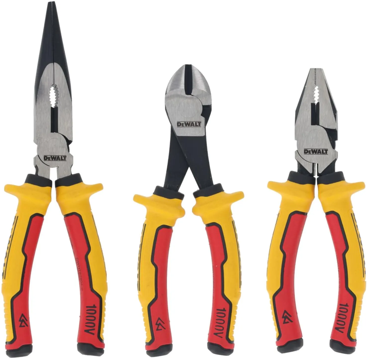 Набор диэлектрических губцевых инструментов VDE (3 шт.) DeWalt DWHT82811