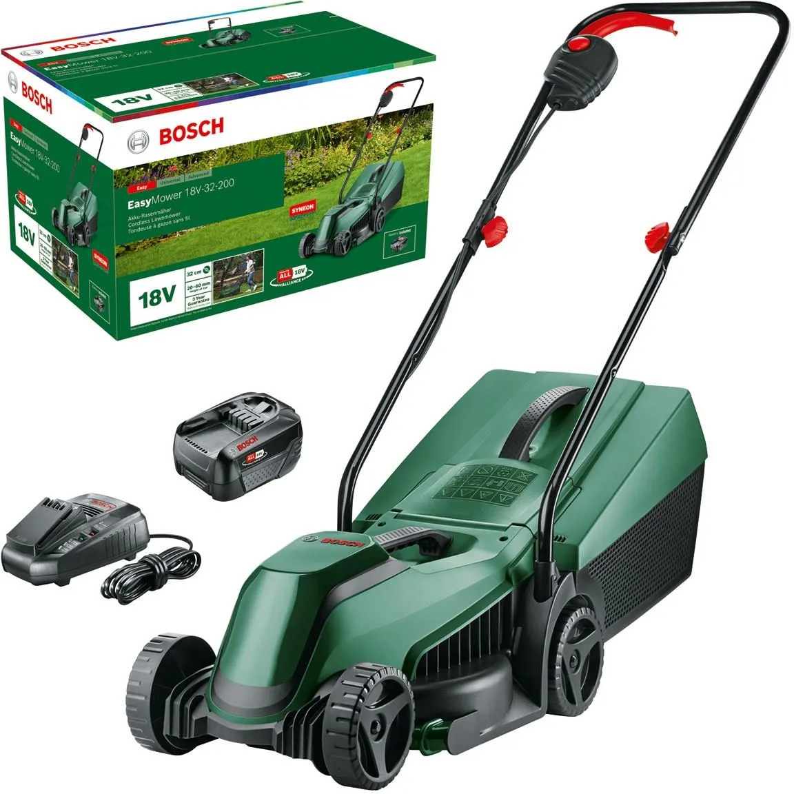 Газонокосилка аккумуляторная Bosch EasyMower 18V-32-200 06008B9D00