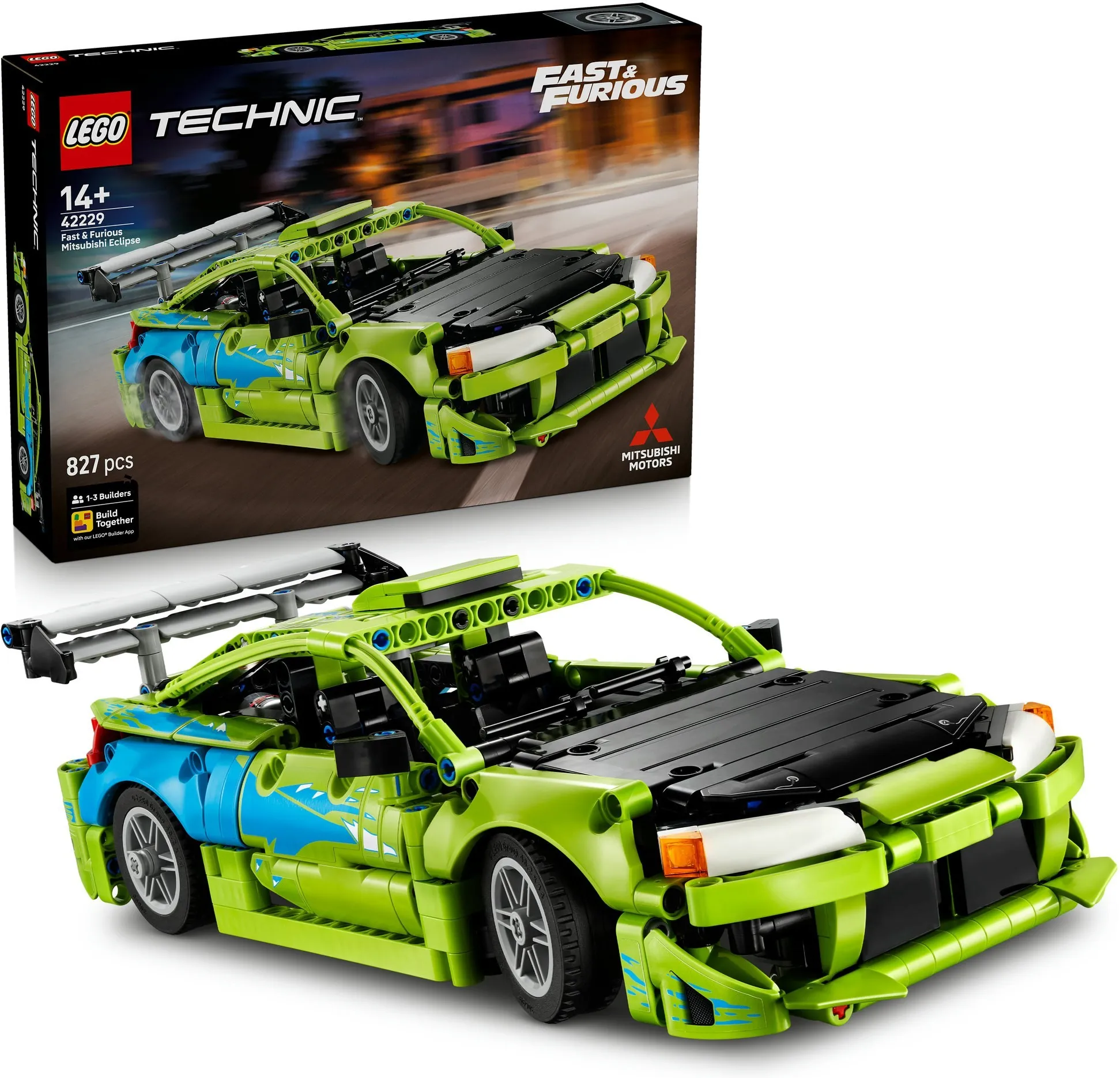 Конструктор LEGO Technic 42229 Автомобиль Fast and Furious Mitsubishi Eclipse