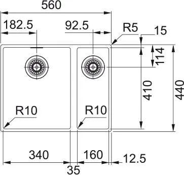 Кухонная раковина Franke Sirius SID 160-34-16 125.0331.037, оникс