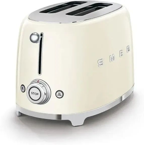 Тостер Smeg TSF01CREU кремовый