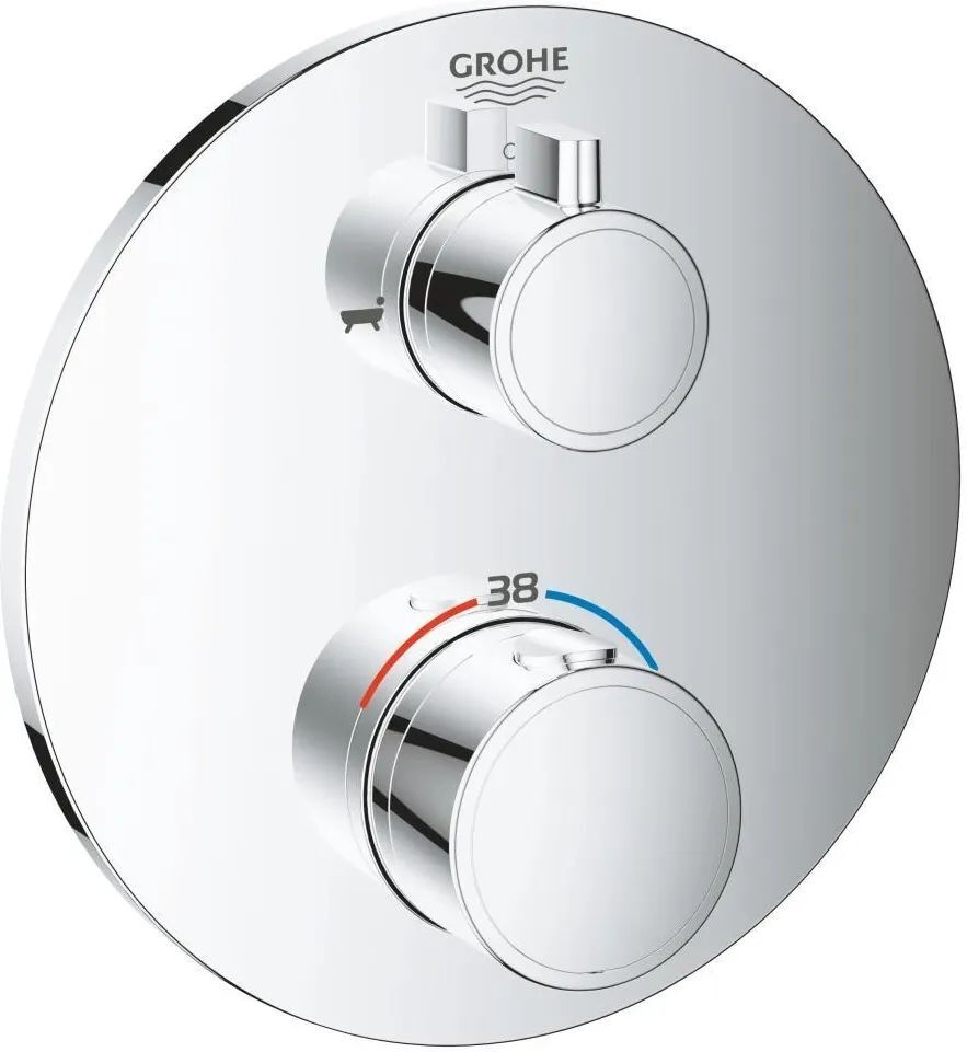 Термостатический смеситель для ванны скрытого монтажа Grohe 24077000 Хром