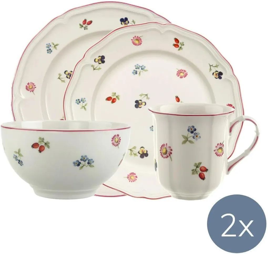 Набор посуды Villeroy & Boch Villeroy & Boch Petite Fleur для 2 человек