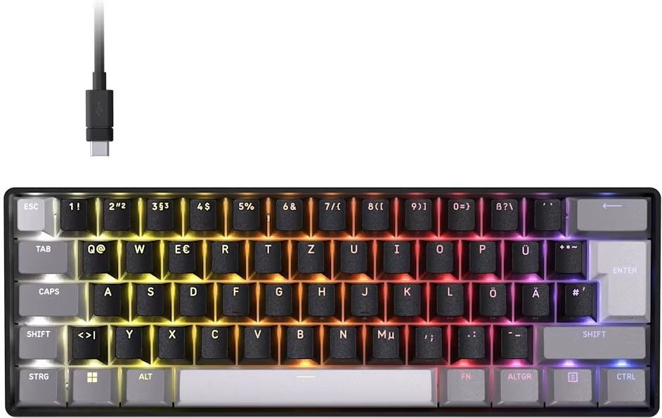 Игровая клавиатура Corsair Tas Clipper Pro Mini 60-CORE, черная CH979101JDE
