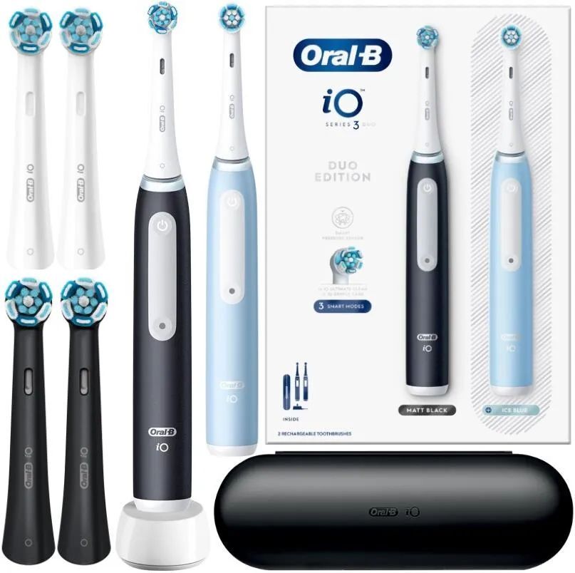 Набор электрических щеток Oral-B iO3 Duo Matt Black Ice Blue