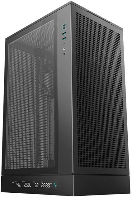 Компьютерный корпус Deepcool Pc Gaming Case Ch170 Digital Черный Mini Itx Power Supply Included No Atx Ps2