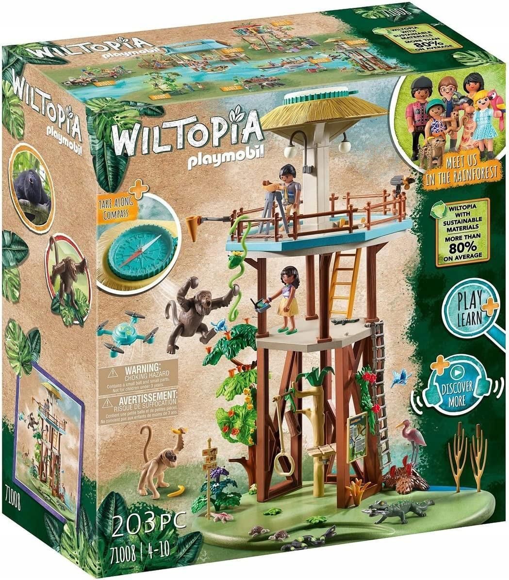 Игровой набор Playmobil Wiltopia 71008 Исследовательская башня с компасом