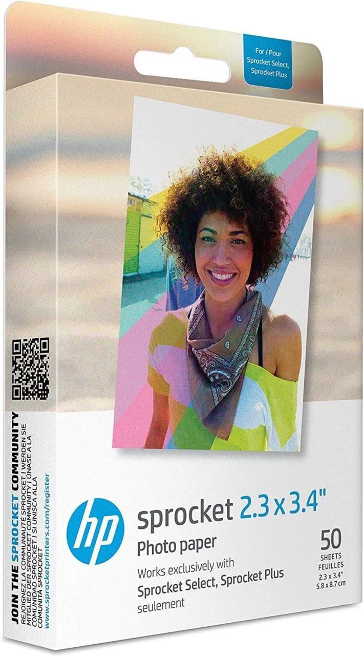 Фотобумага HP Sprocket 2,3x3,4 - 50 шт. (SB6359)